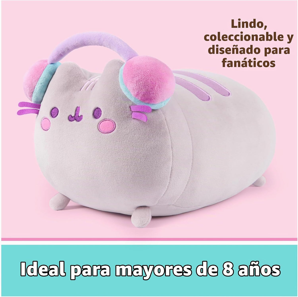 GUND Pusheen Gamer Squisheen - Juguete esponjoso de peluche, juguet...