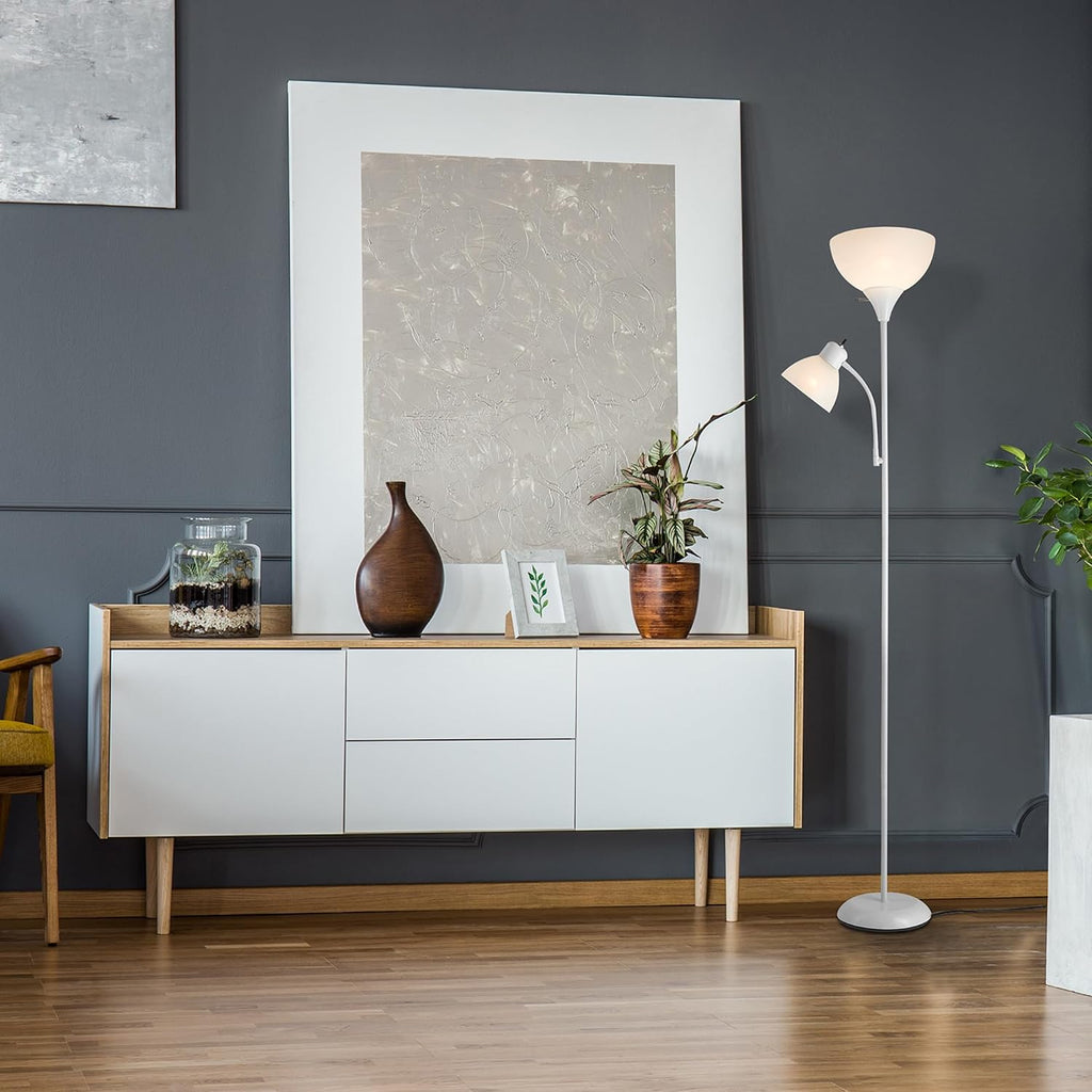Globe Electric 67136 Delilah - Lámpara de pie, color blanco, 72.88...