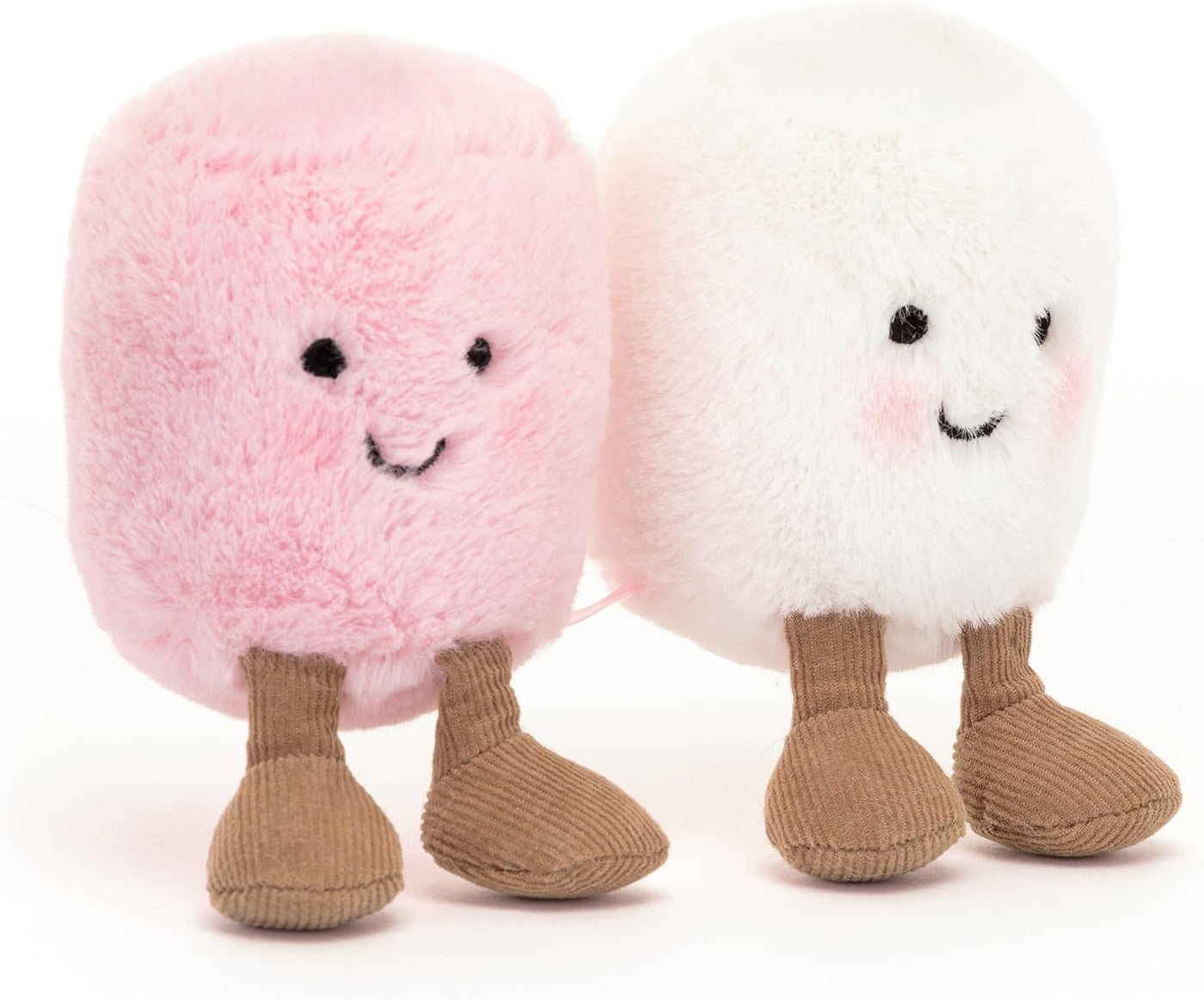 Jellycat Amuseables - Juguete de peluche de malvaviscos rosados y b...