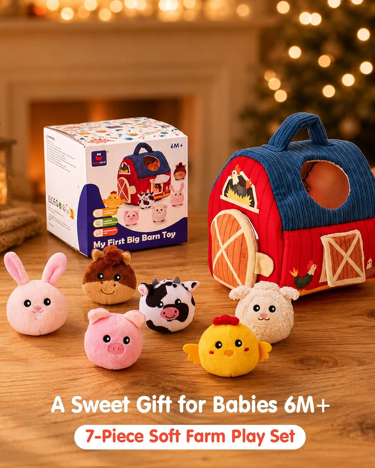 hahaland Juguetes para bebés de 6 a 12 meses - Peluche sorpresa de...