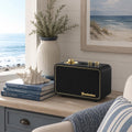 Radio Bluetooth Retro de Madera, Portátil, Inalámbrica, Negra | Alt...