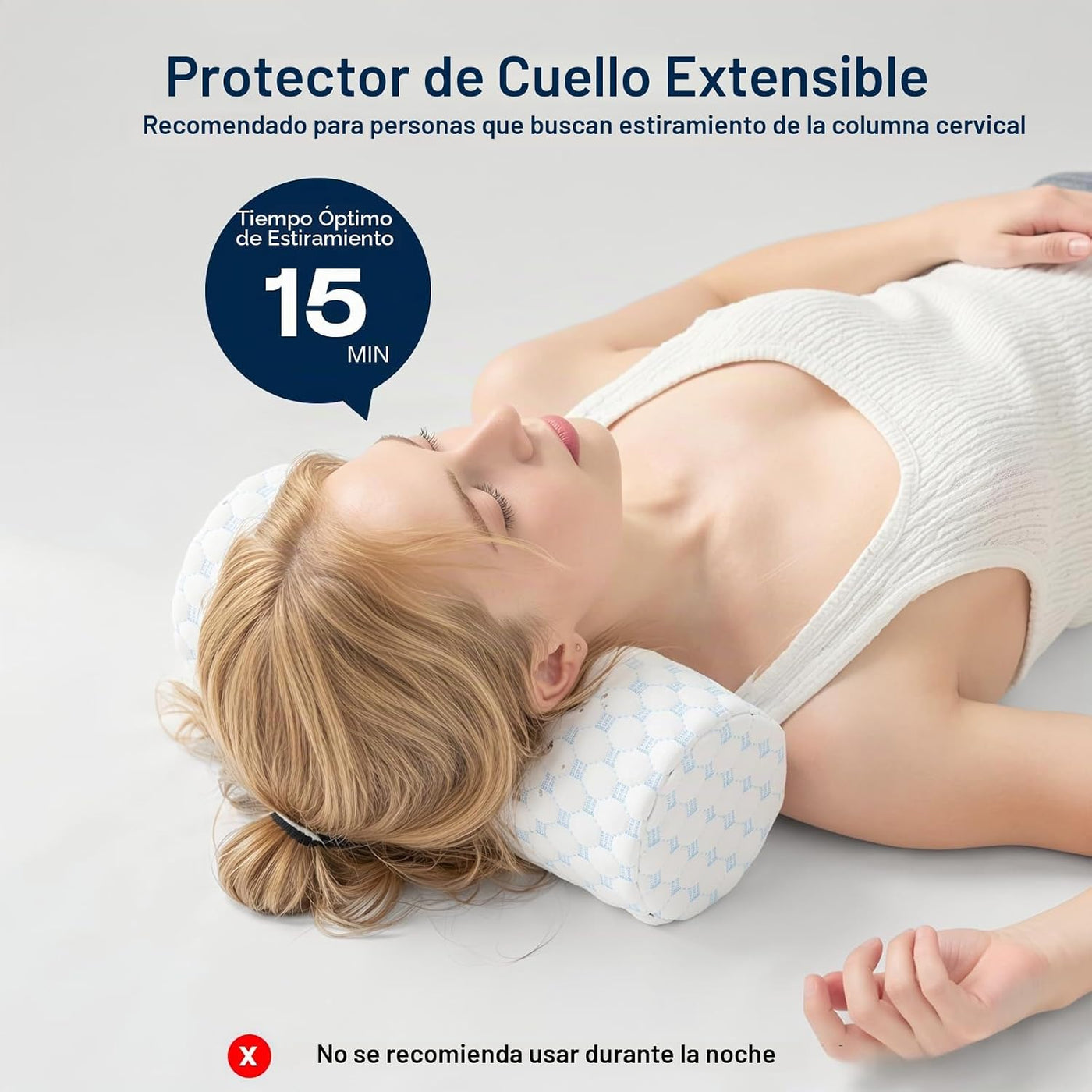 Forcanby Almohada Enrollable para el Alivio del Dolor de Cuello - A...