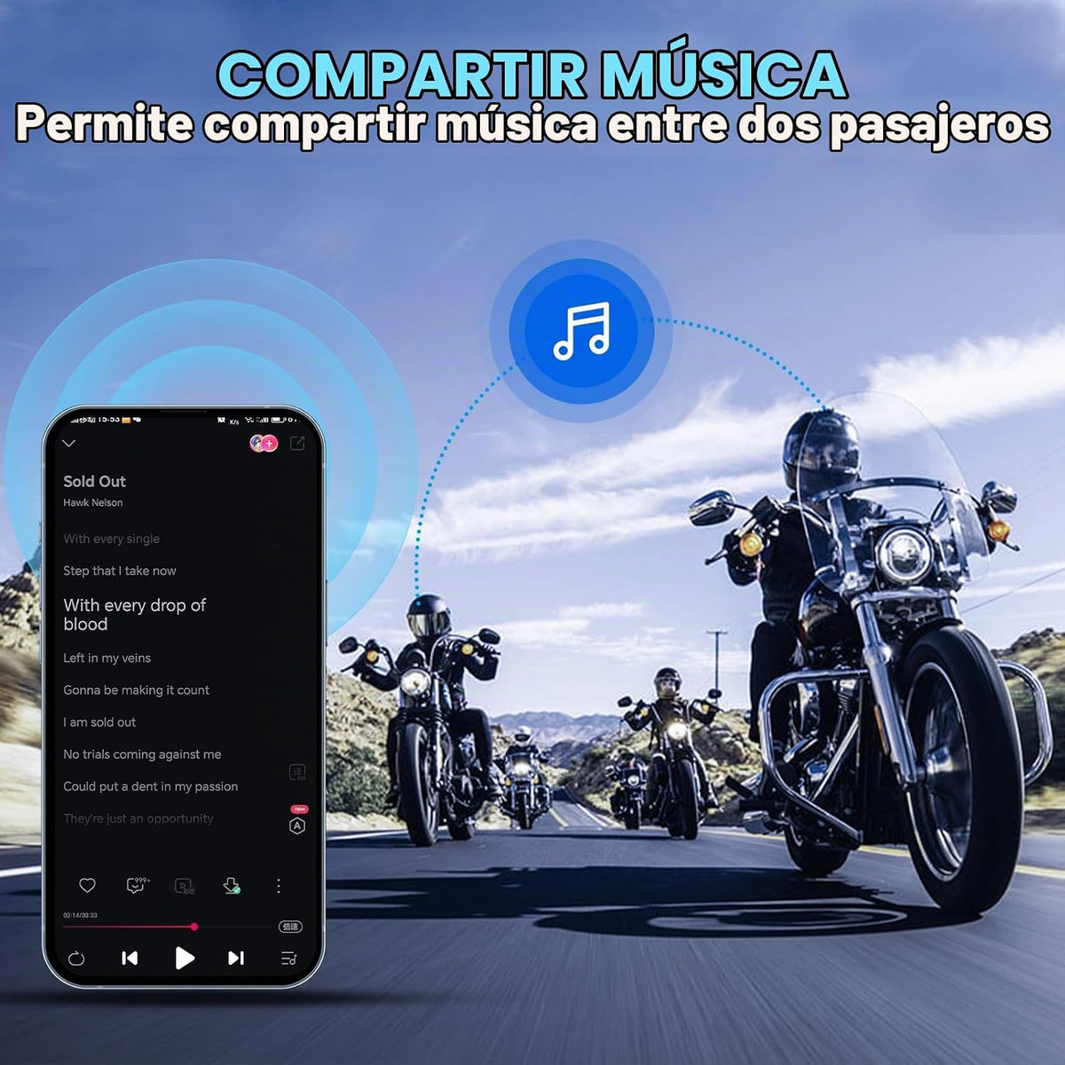 EuroFone S2 Plus - Auriculares Bluetooth para motocicleta, sistema...