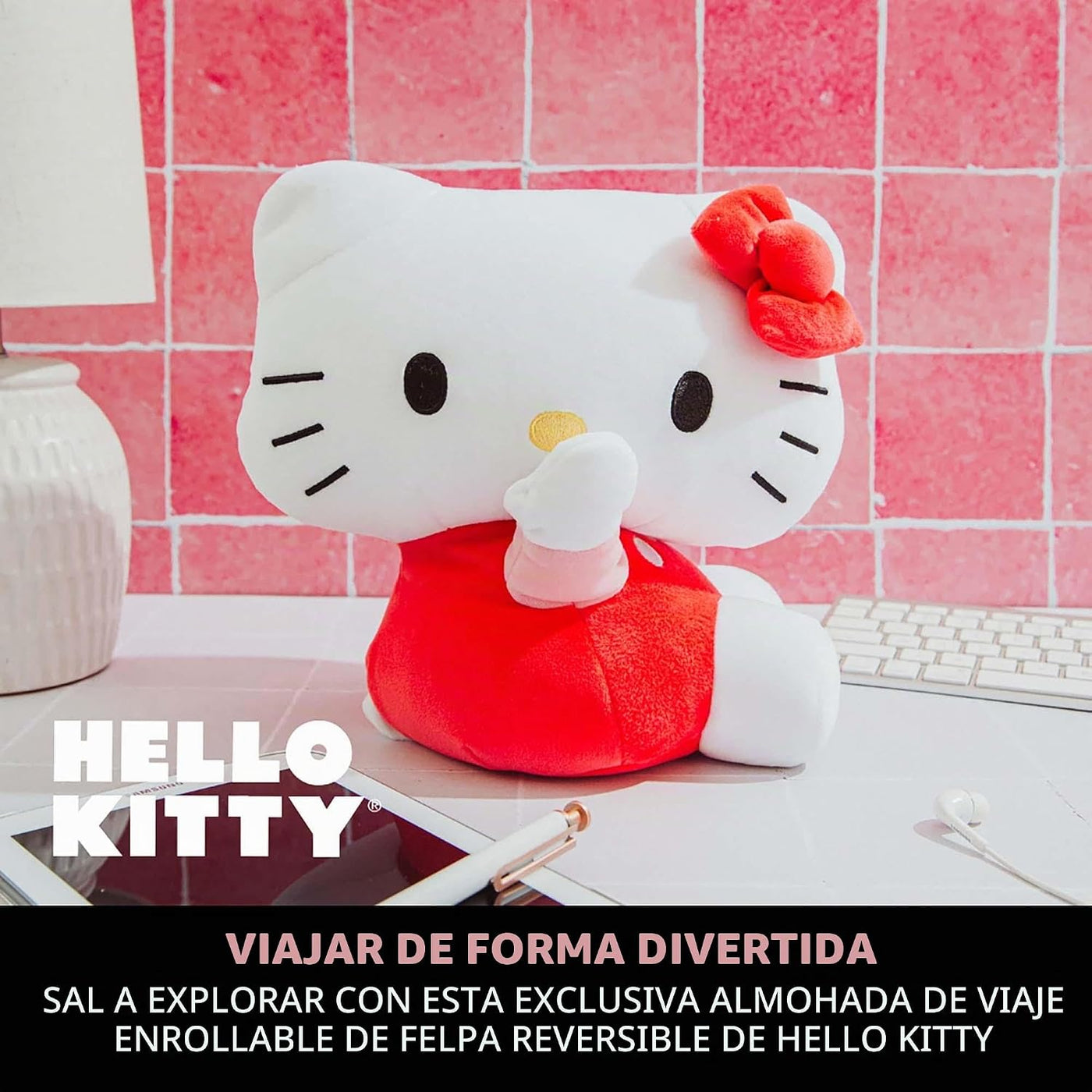 Surreal Entertainment Sanrio Hello Kitty - Almohada reversible para...