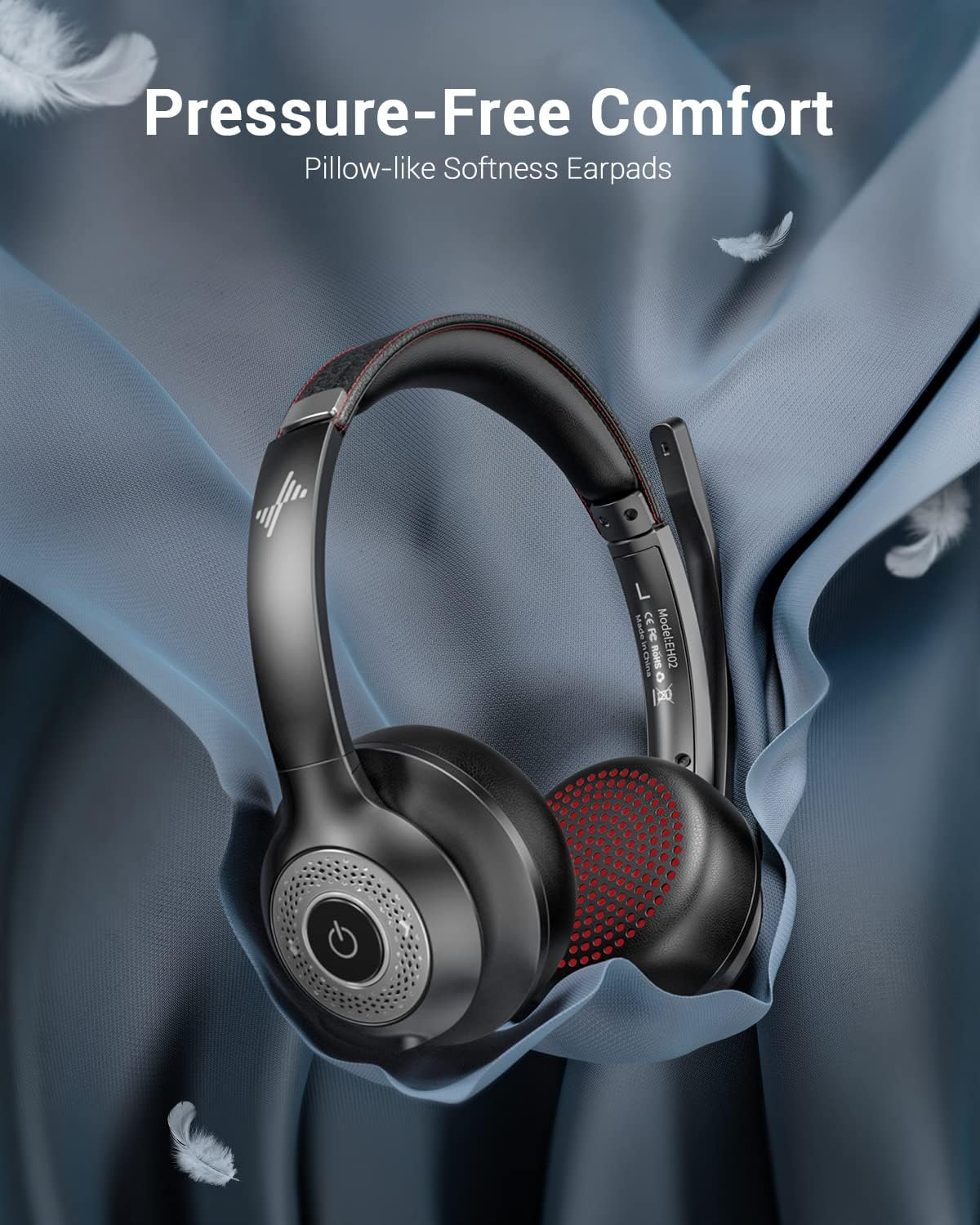JIAMQISHI Auriculares inalámbricos con micrófono Bluetooth con canc...