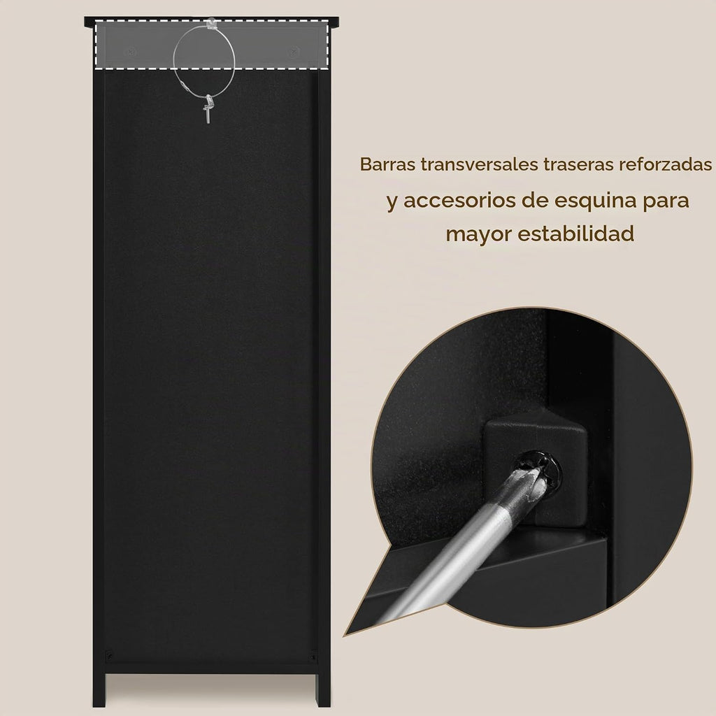 Yaheetech Gabinete de almacenamiento para baño, 12 pulgadas de anch...