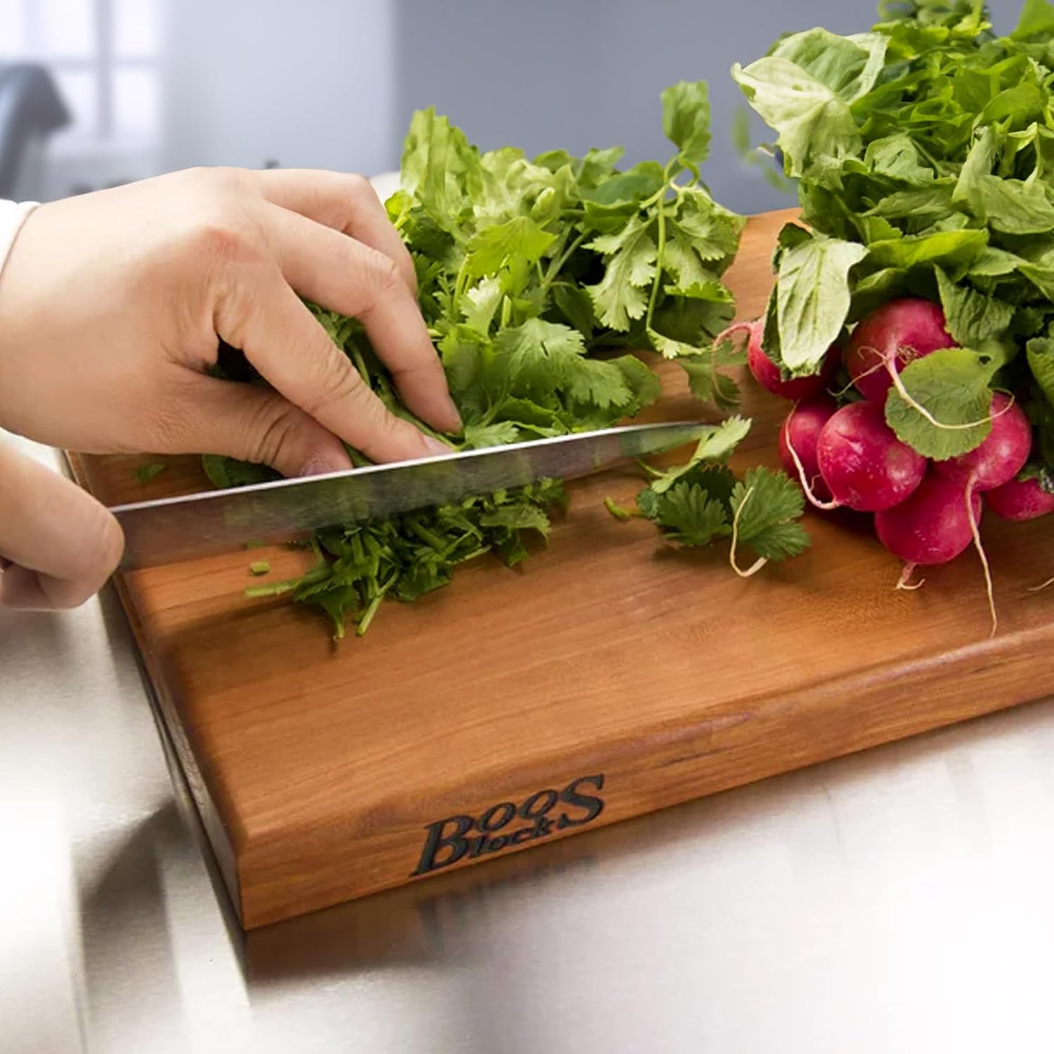 John Boos Serie R-Board Tabla de cortar rectangular de madera de ce...
