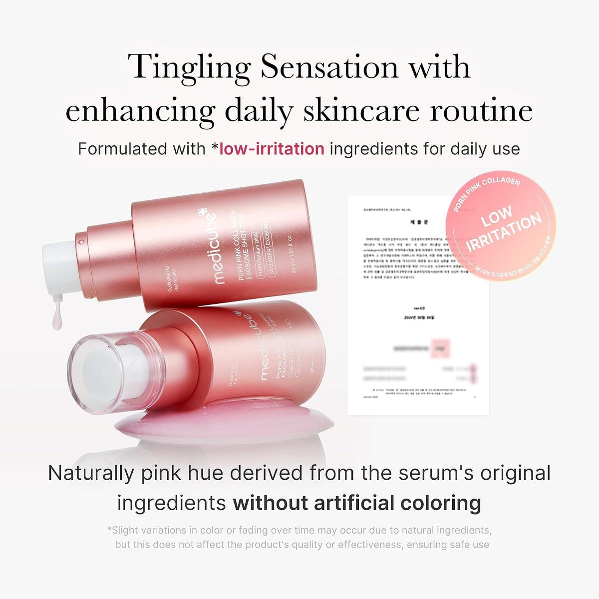 medicube Exosome Shot PDRN Pink Collagen 2000 PPM Suero facial de e...