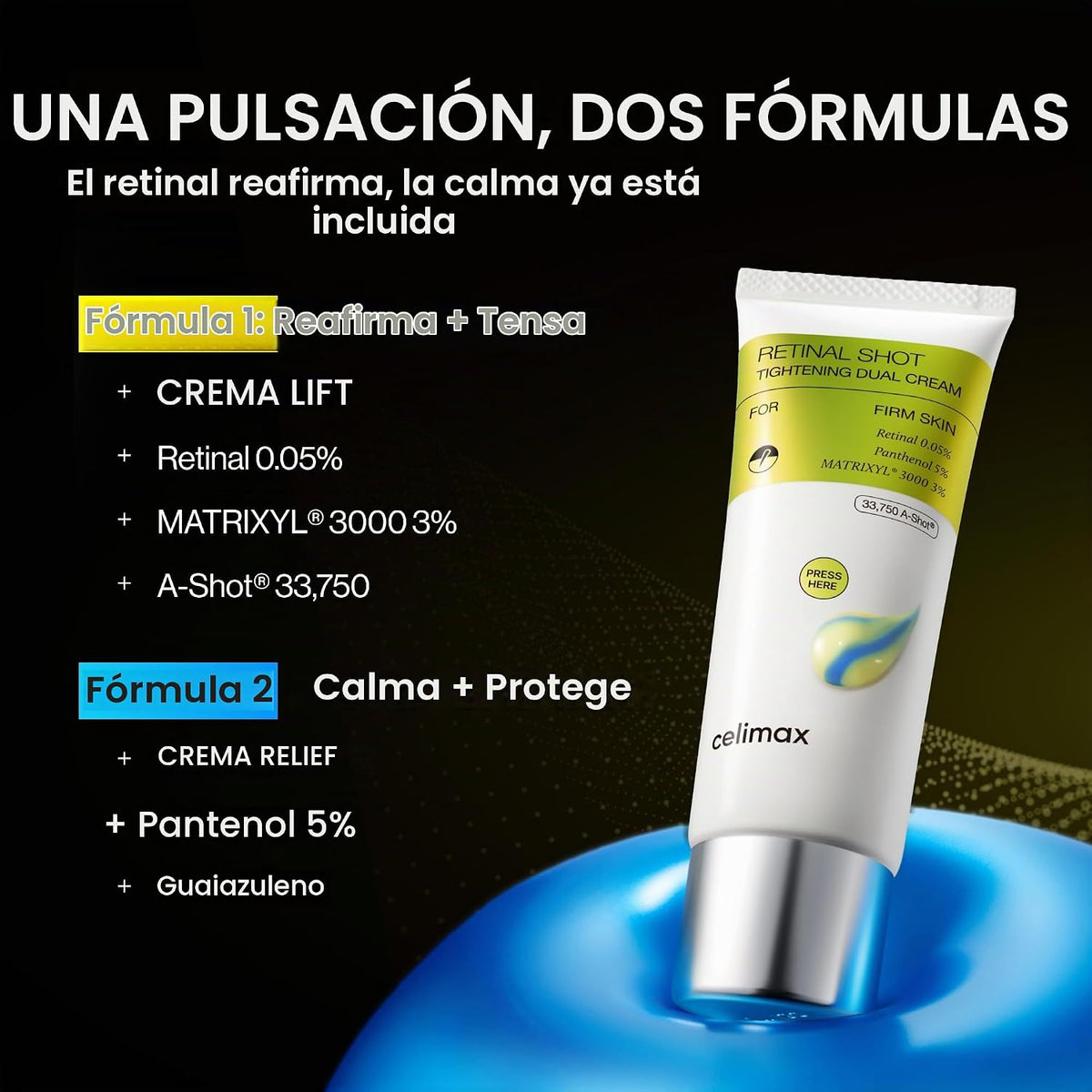 celimax The Vita A Retinal Shot potenciador de apriete + juego de c...