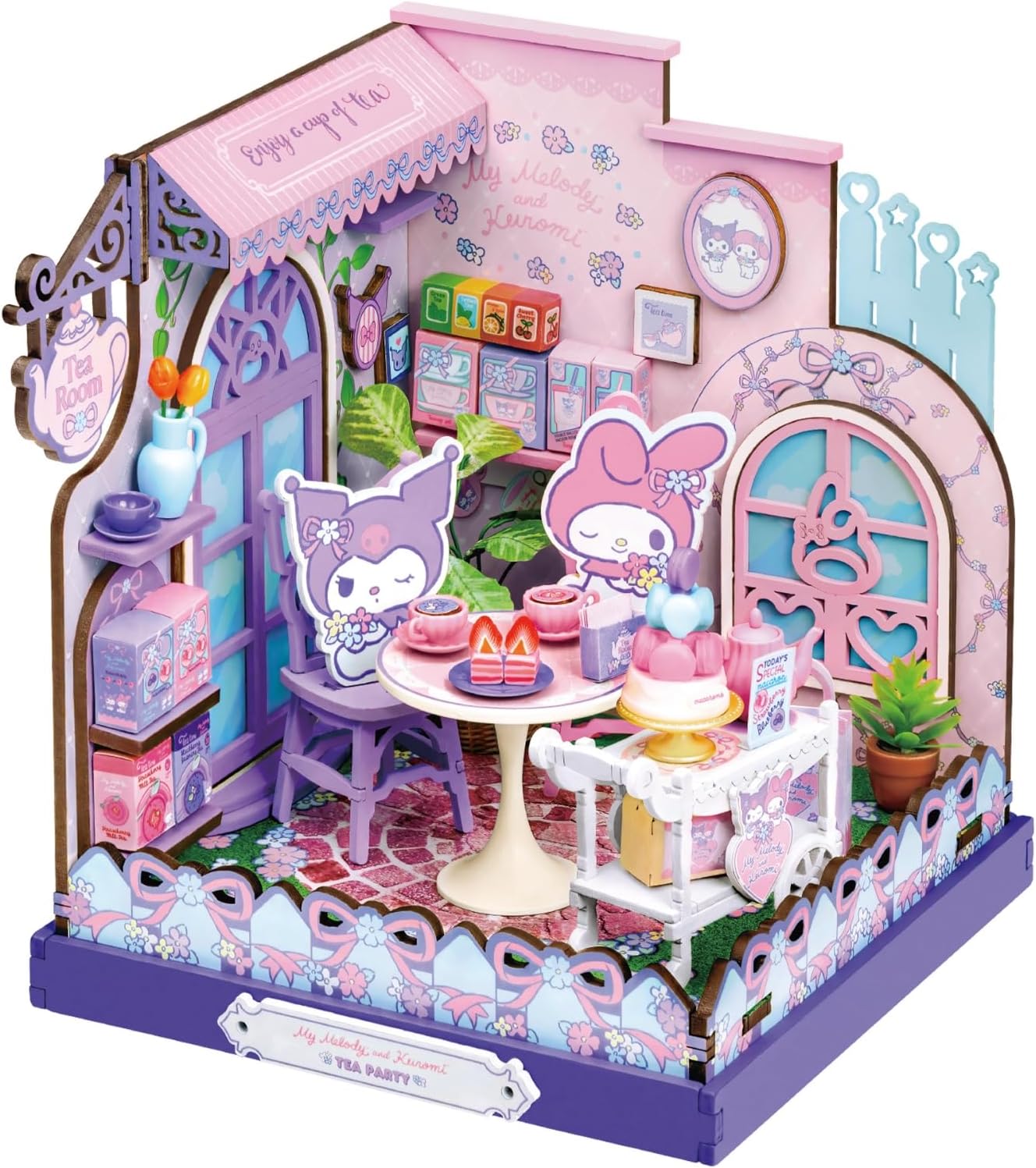 Hands Craft My Melody &amp; Kuromi - Kit de casa en miniatura para...