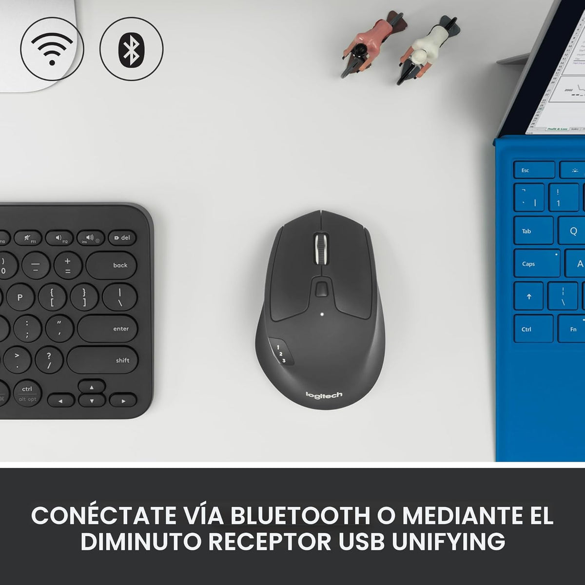 Logitech M720 Triathalon Ratón Inalámbrico De Tamaño Completo | Con...