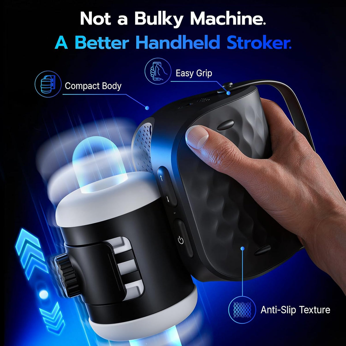 EINSEO Compacto Masturbador Masculino Coño de Bolsillo, AI Sync Jug...