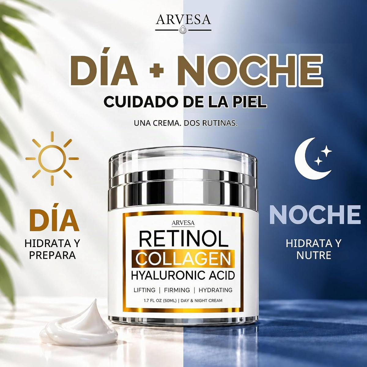 Crema de retinol para cara, hidratante antienvejecimiento, colágeno...