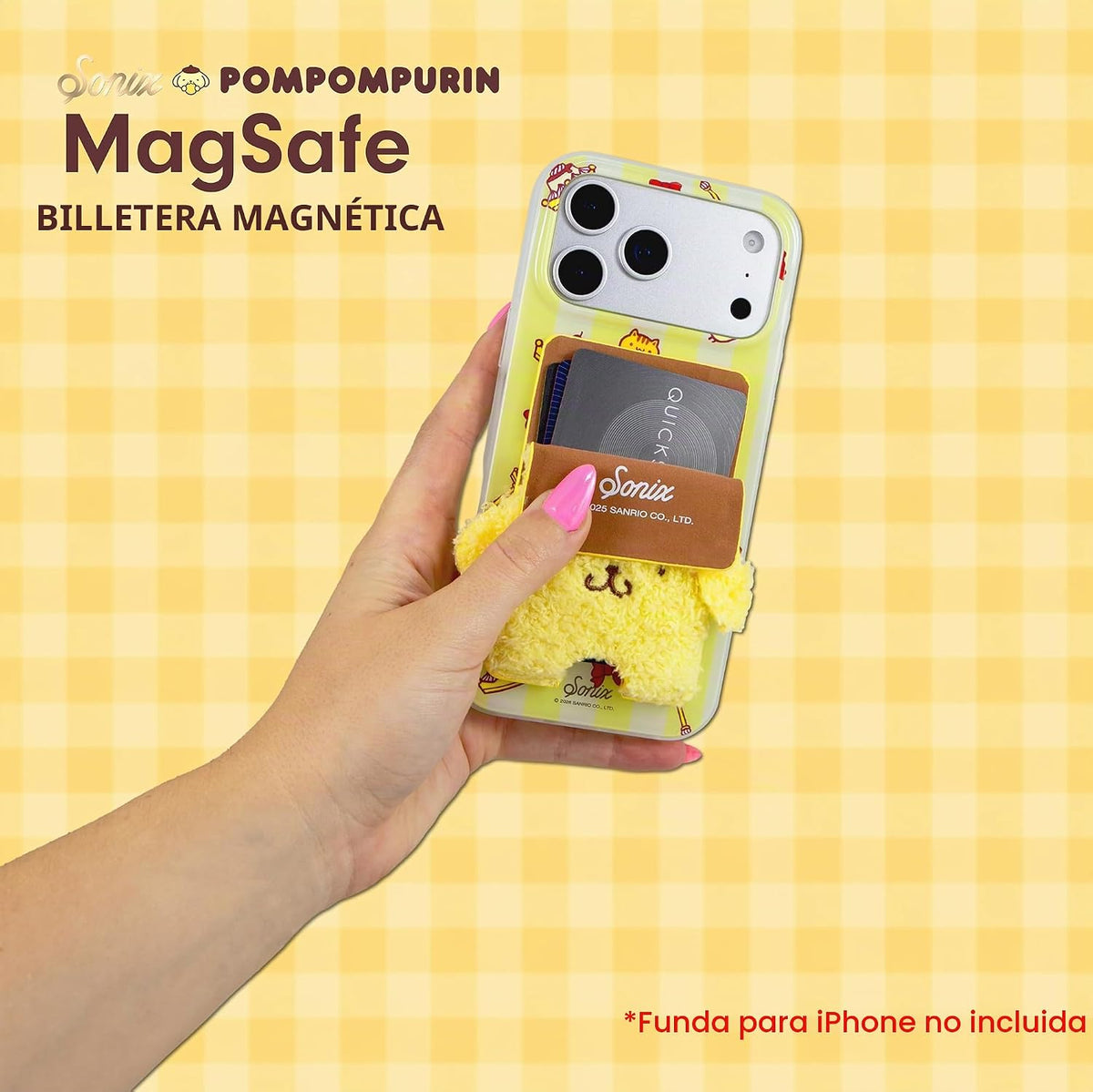 Sonix Cartera magnética de felpa para teléfono | Lindo tarjetero pa...