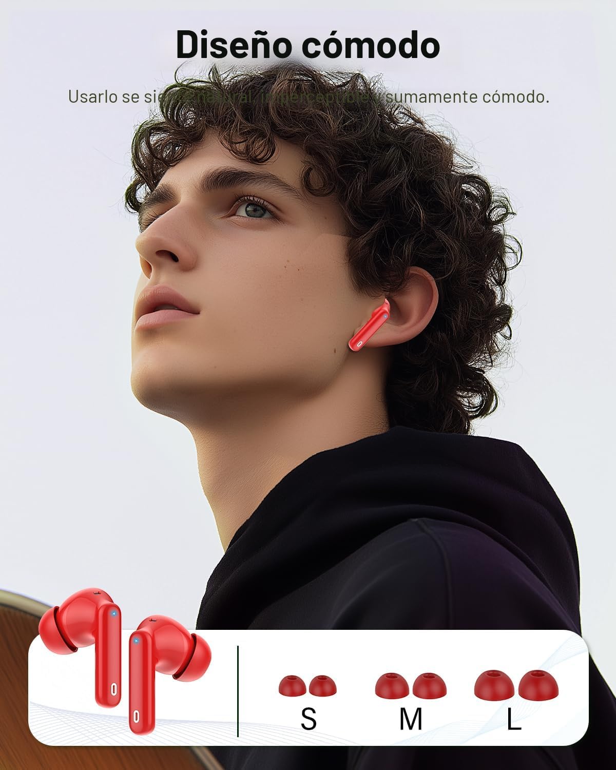 Auriculares inalámbricos, Bluetooth 5.4 Auriculares estéreo y llama...