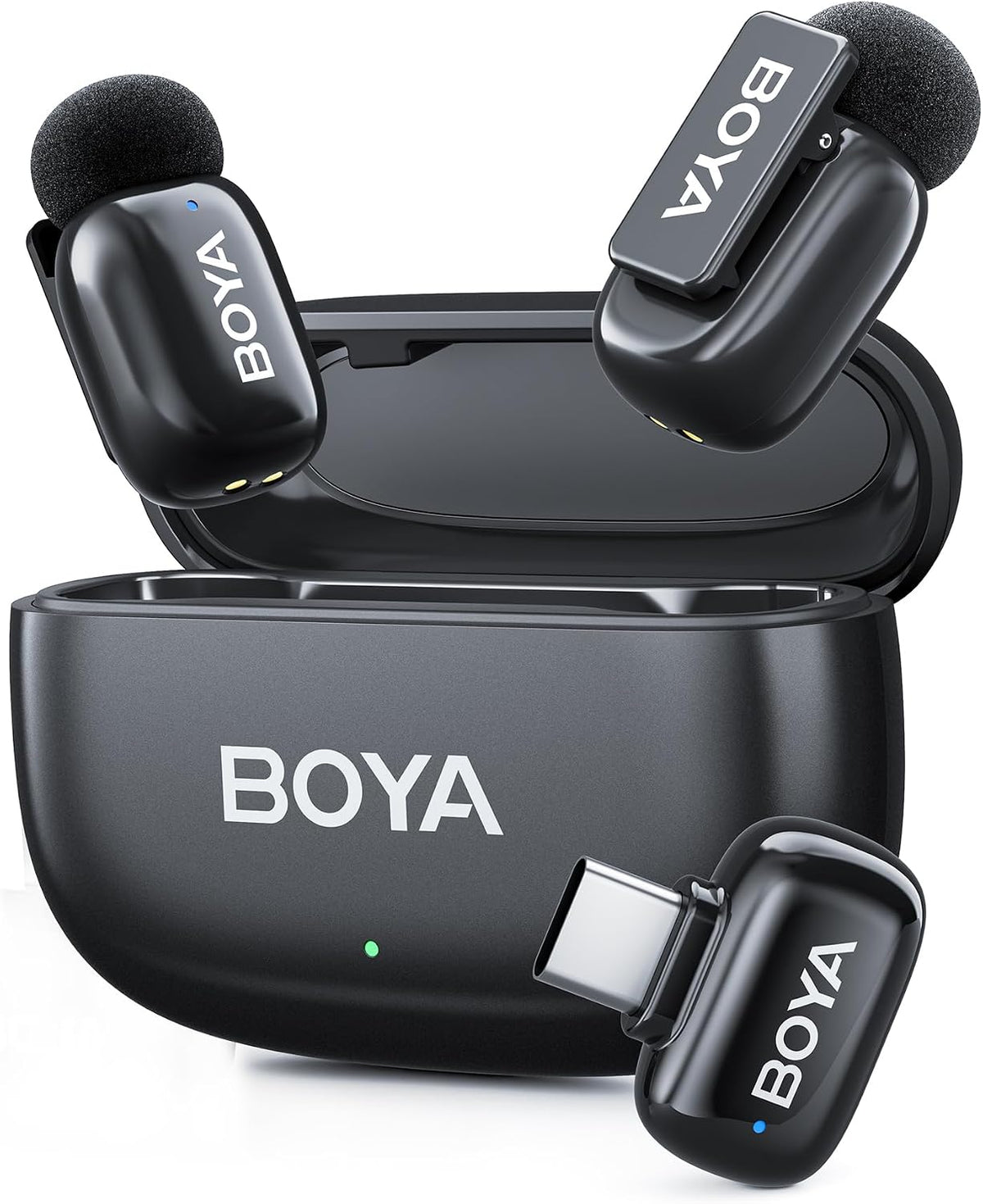 BOYA Mini 2 micrófono inalámbrico Lavalier para iPhone 15\/16\/17 y...