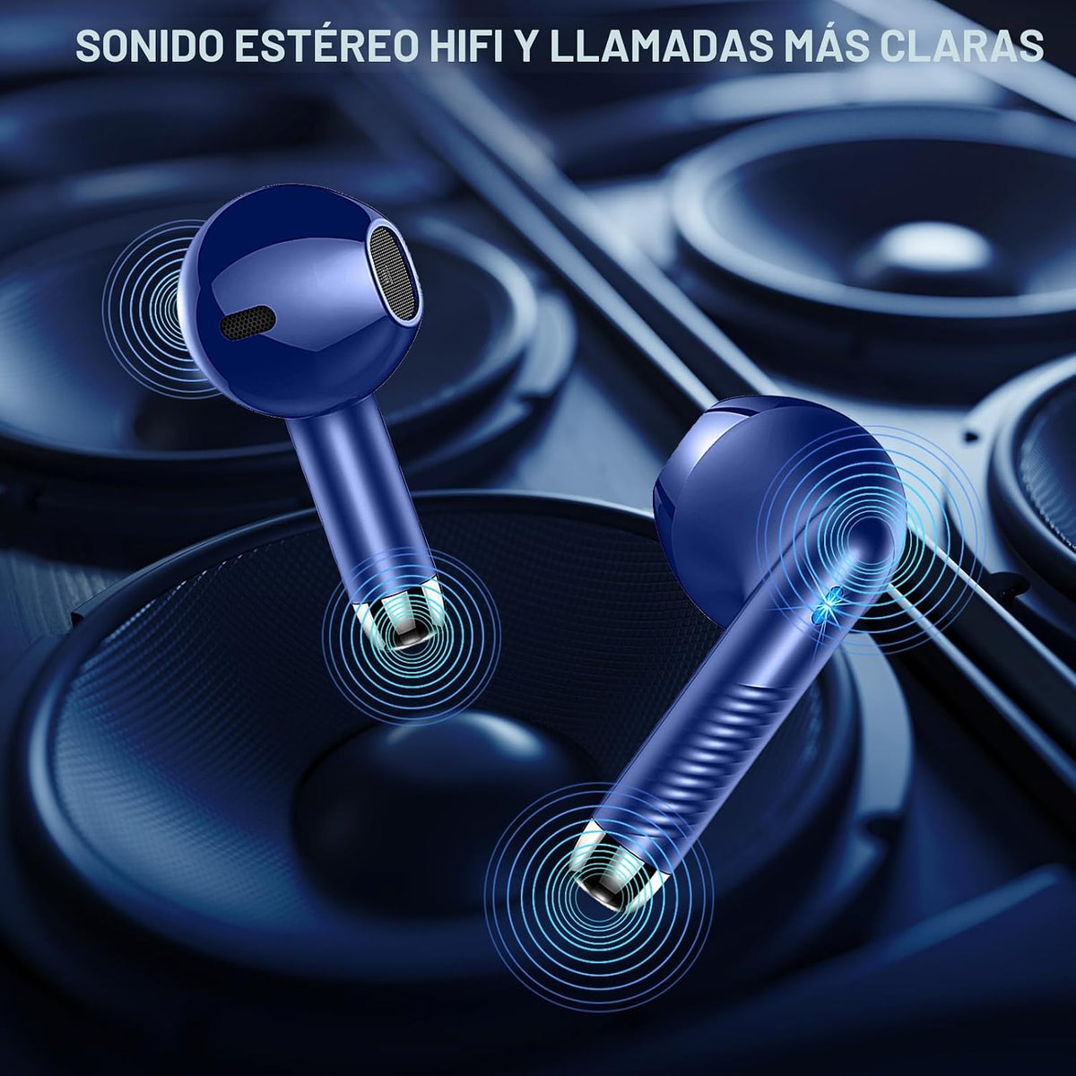 Auriculares inalámbricos, Bluetooth 5.4, auriculares con pantalla L...