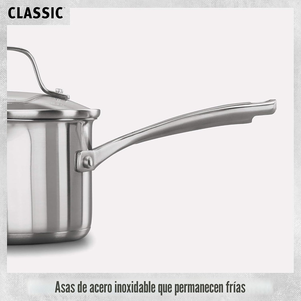 Juego de utensilios de cocina de acero inoxidable clásicos Calphalo...