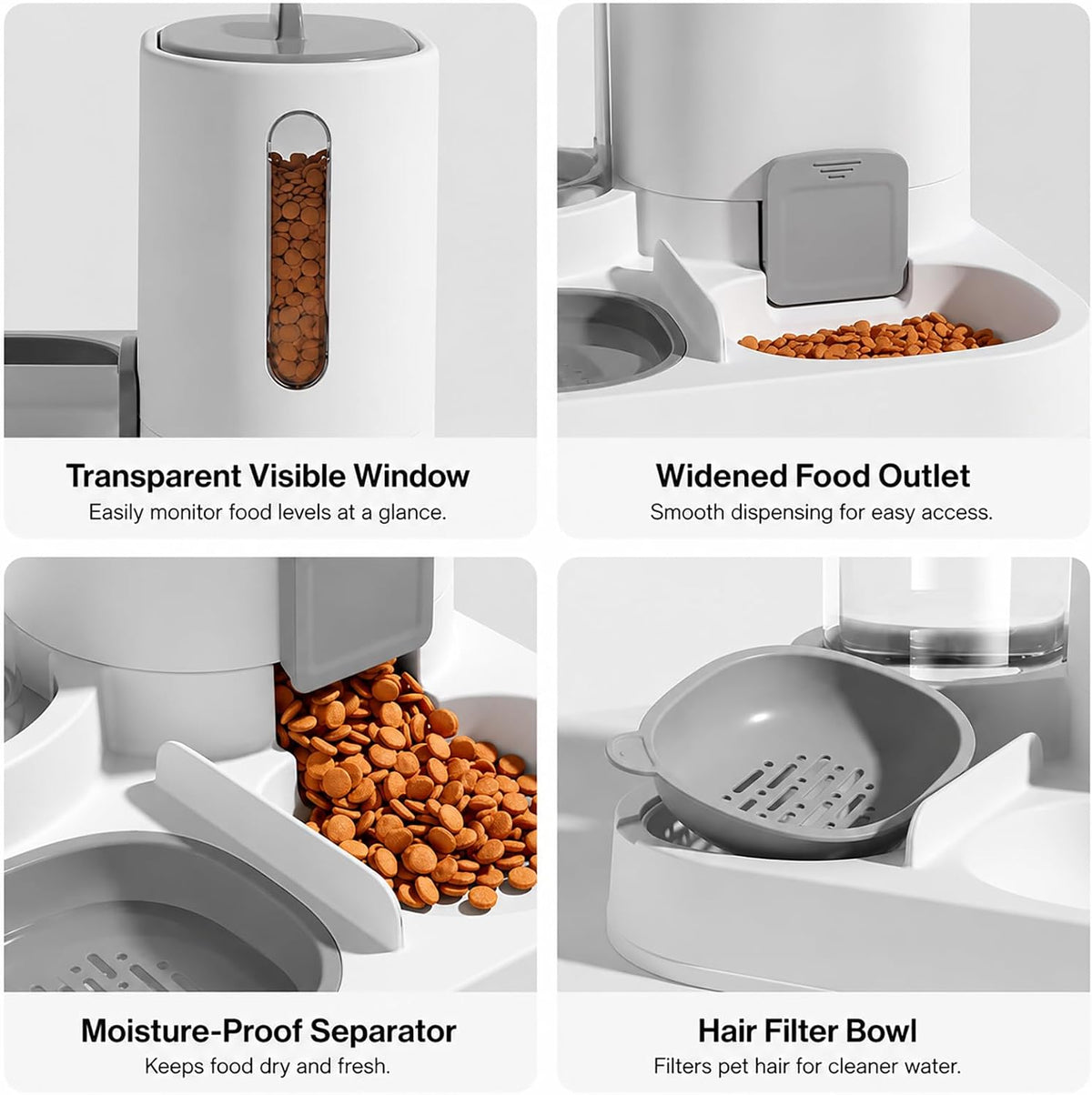Gravity - Comedero para gatos y dispensador de agua para perros peq...