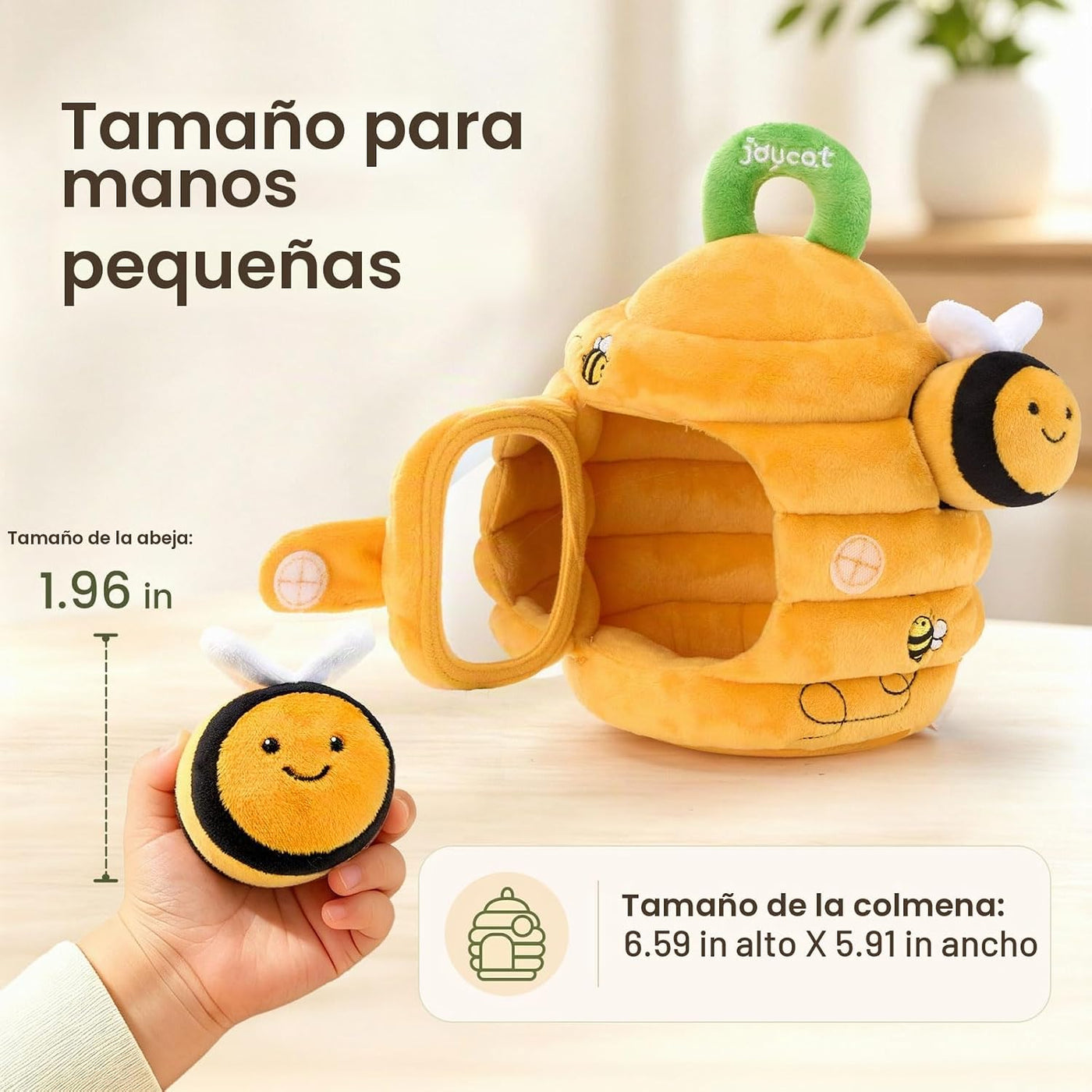 JoyCat Juguetes para Bebés de 6-12 Meses - Colmena Suave para Bebé...