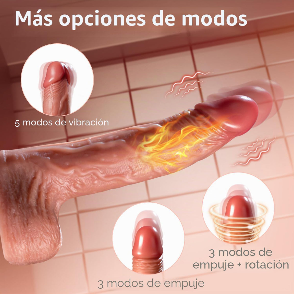 Vibrador realista vibrador juguetes sexuales para mujeres, consolad...