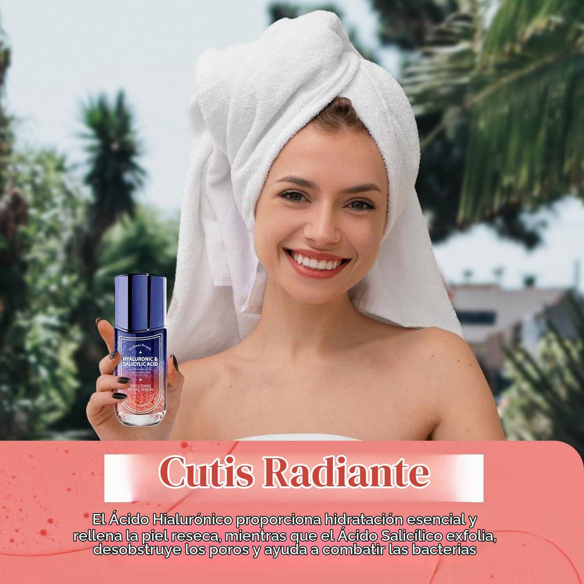 Radiant Beauty Suero Facial de Ácido Hialurónico - Antienvejecimien...