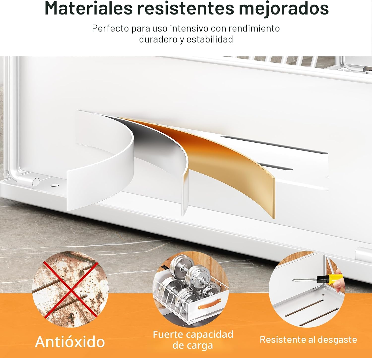 Organizador de gabinete extraíble fijo con nano película adhesiva,...