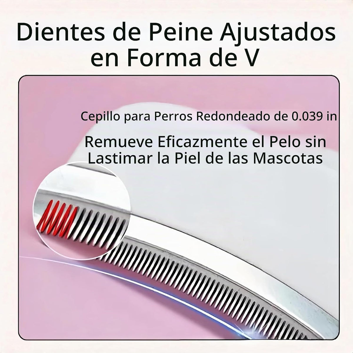 Treayes Cepillo blanco para perros pequeños para desprendimiento, p...