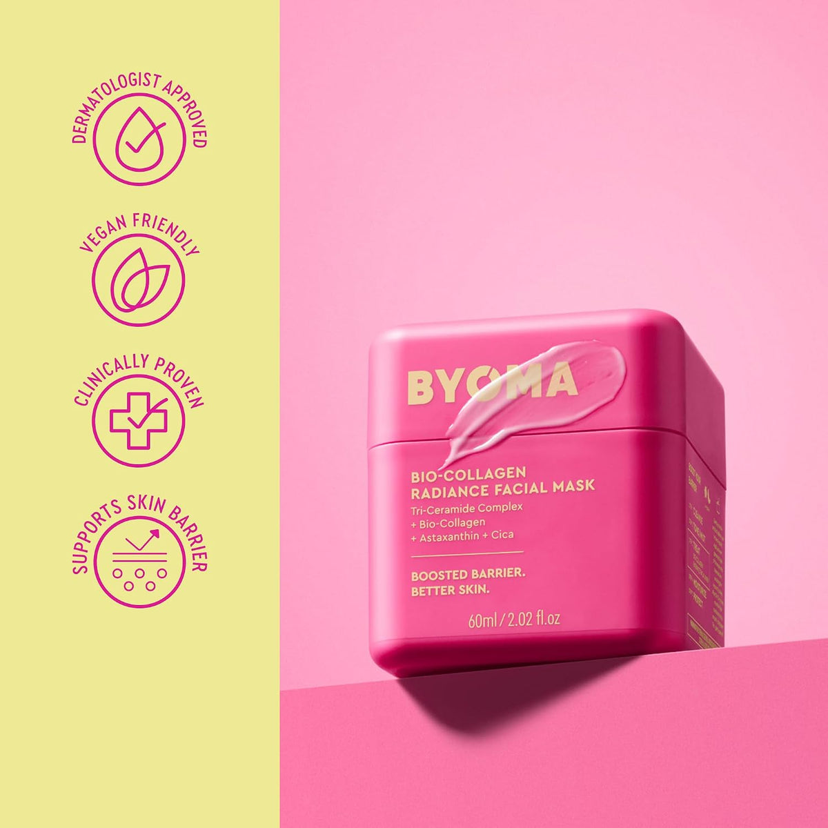 BYOMA - Mascarilla facial de bio-colágeno - Mascarilla despegable p...