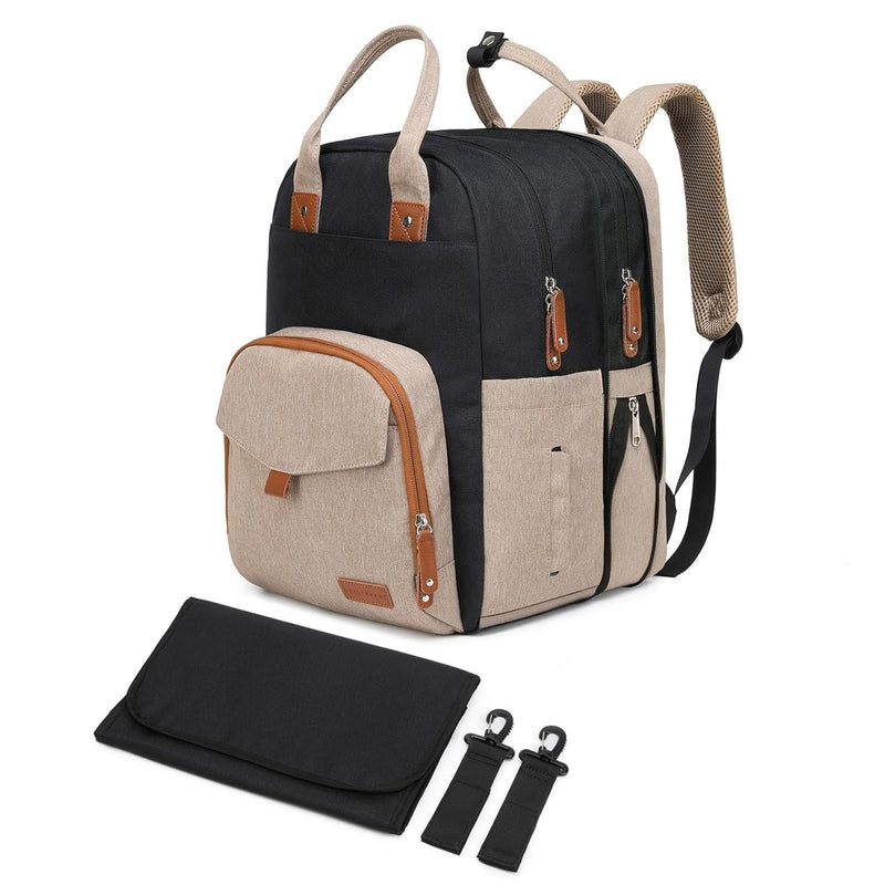 Qualyphant Mochila de pañales extragrande para 2 niños expandible 2...
