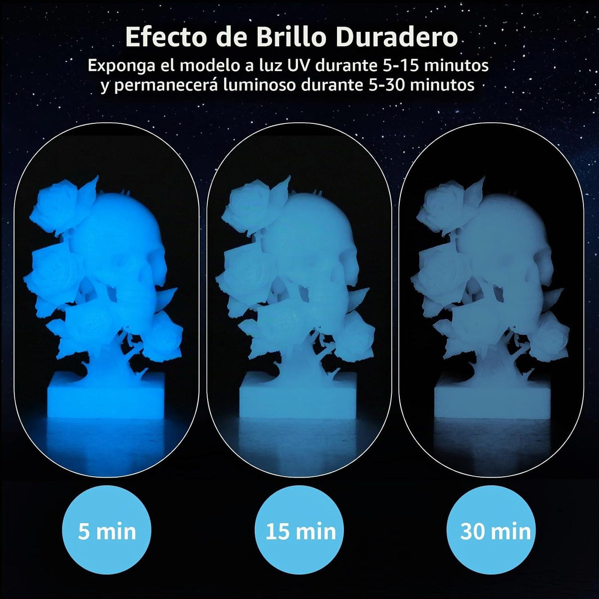iSANMATE Paquete de filamento para impresora 3D, filamento que bril...