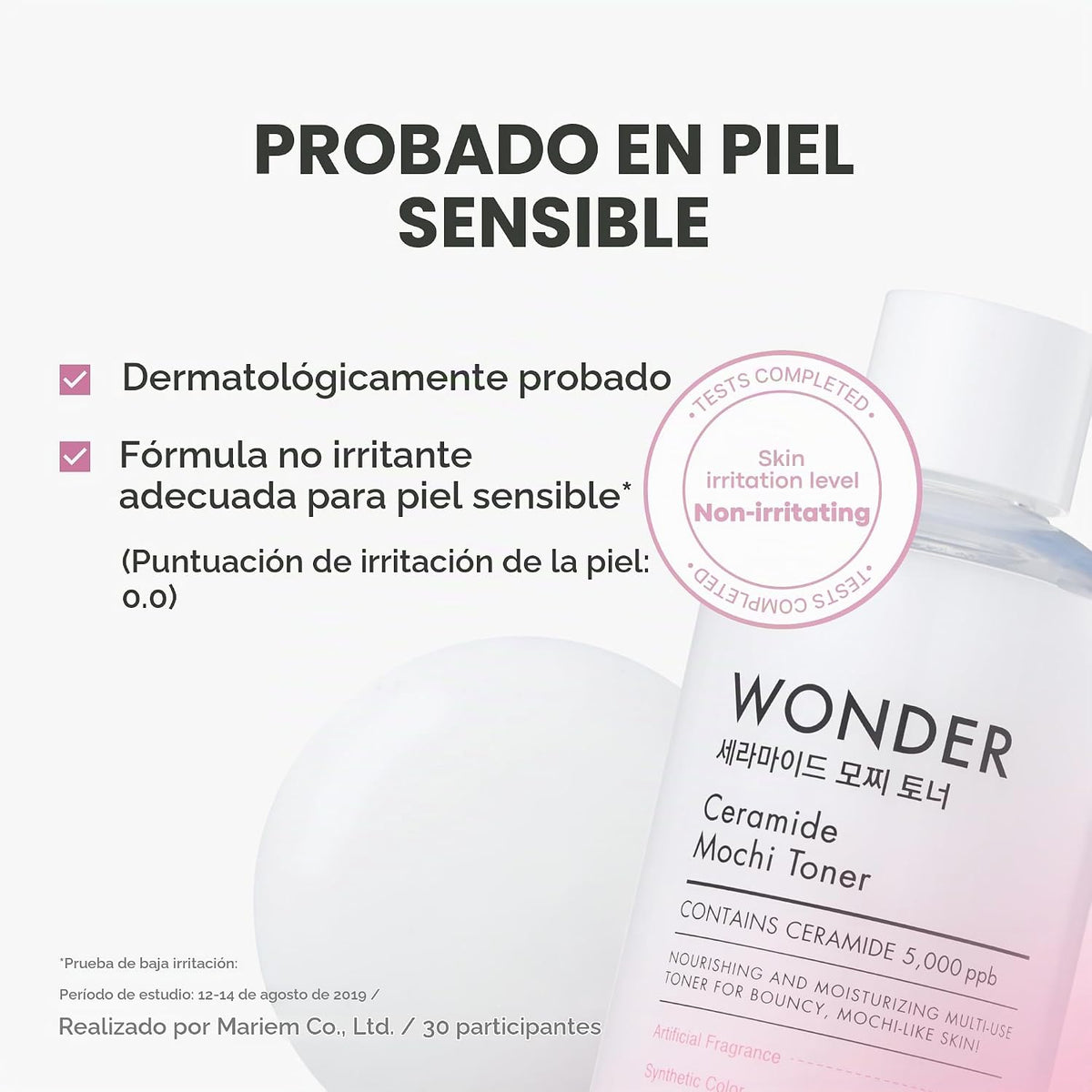 TONYMOLY Wonder Ceramide Mochi Toner Set - Ácido hialurónico, repar...