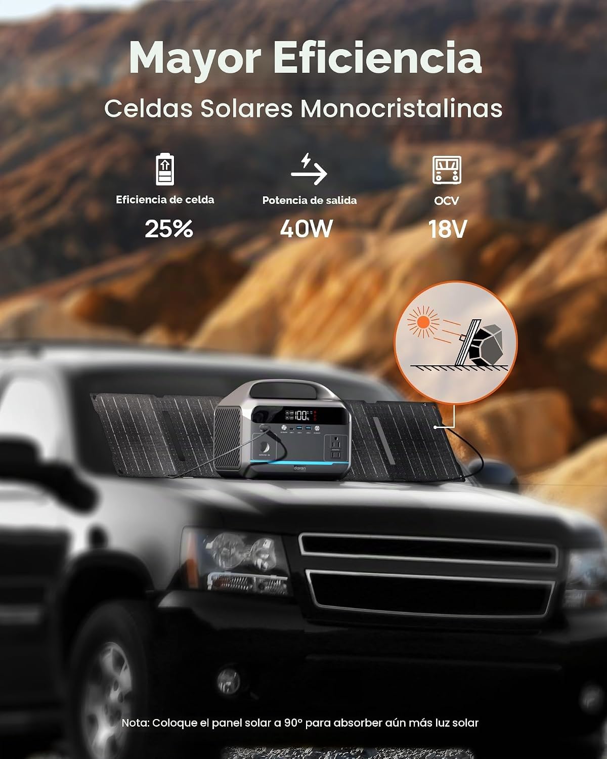 Estación de energía portátil de 350 W con panel solar plegable de 4...