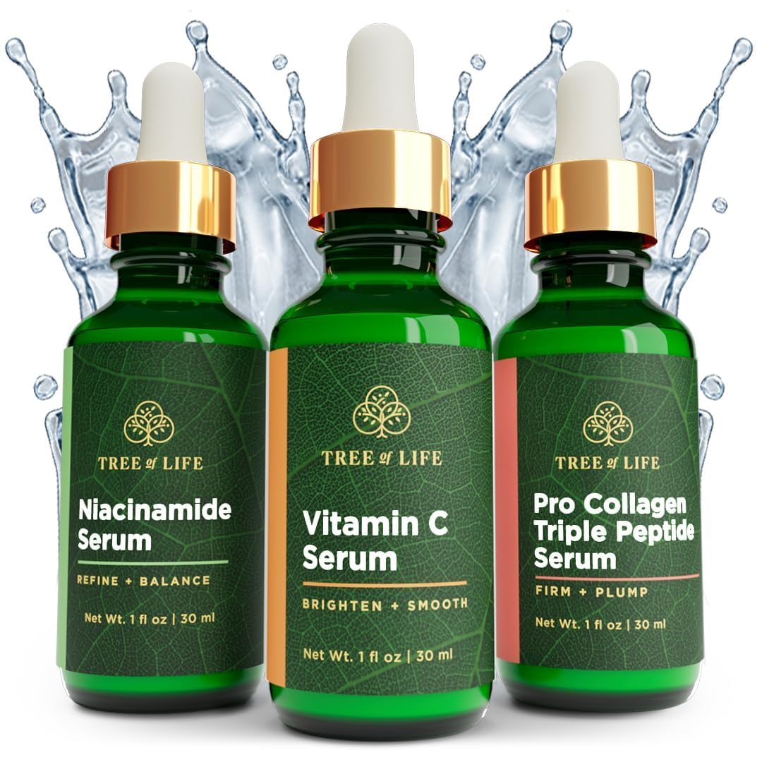 Set de cuidado de la piel con suero facial Tree of Life, suero con...
