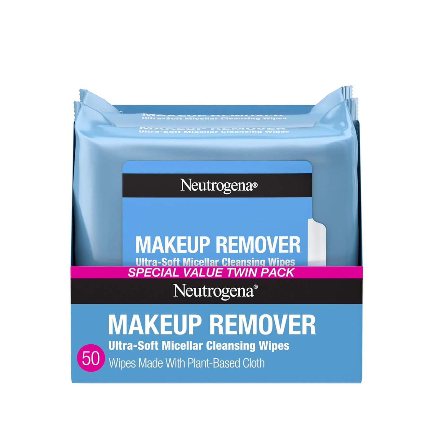 Neutrogena Toallitas para quitar maquillaje micelares sin alcohol p...