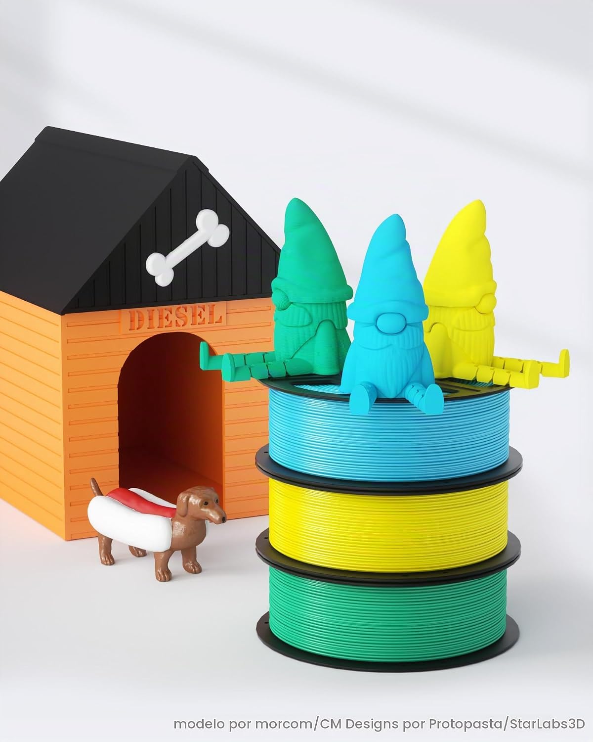 ELEGOO Filamento PLA para impresora 3D de 8.8 lbs, rojo\/azul oscur...