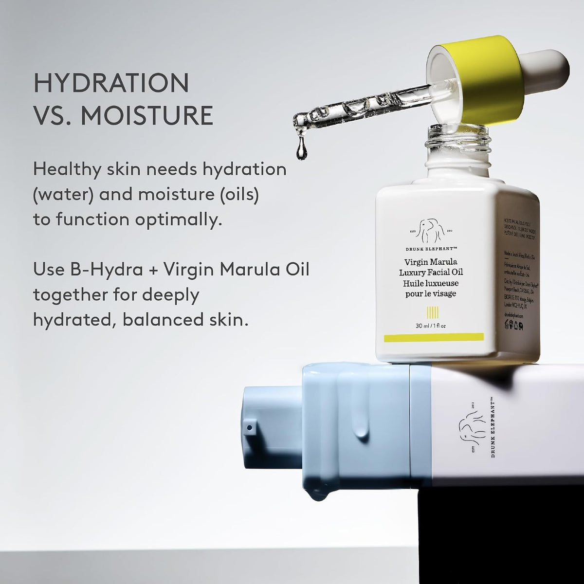Aceite facial de lujo Drunk Elephant Virgin Marula - Aceite facial...