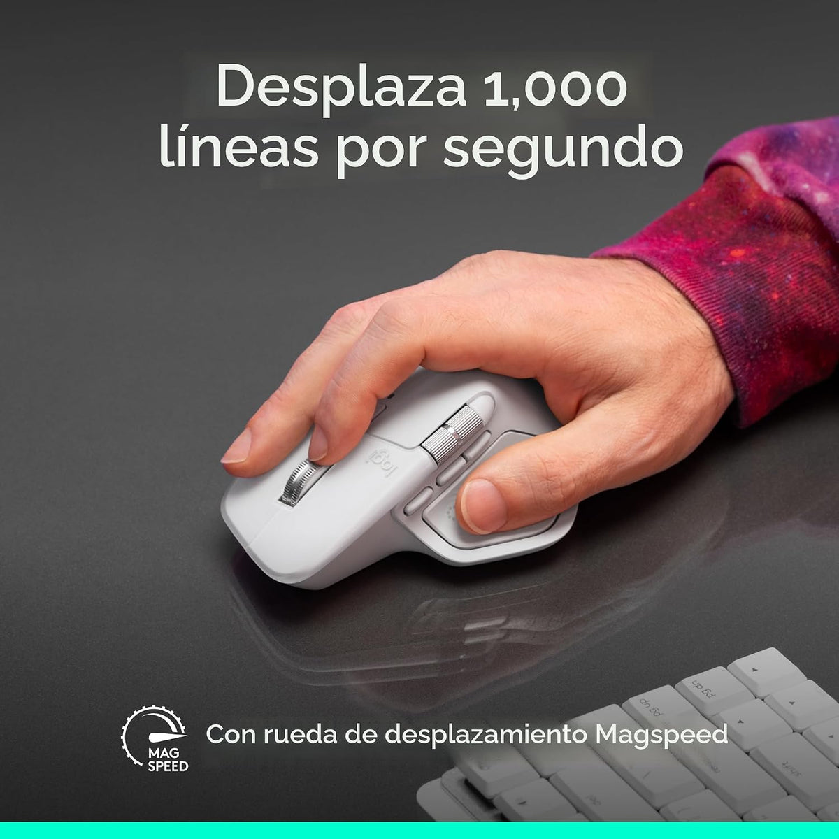 Logitech MX Master 4 para Mac, ratón ergonómico Bluetooth con retro...