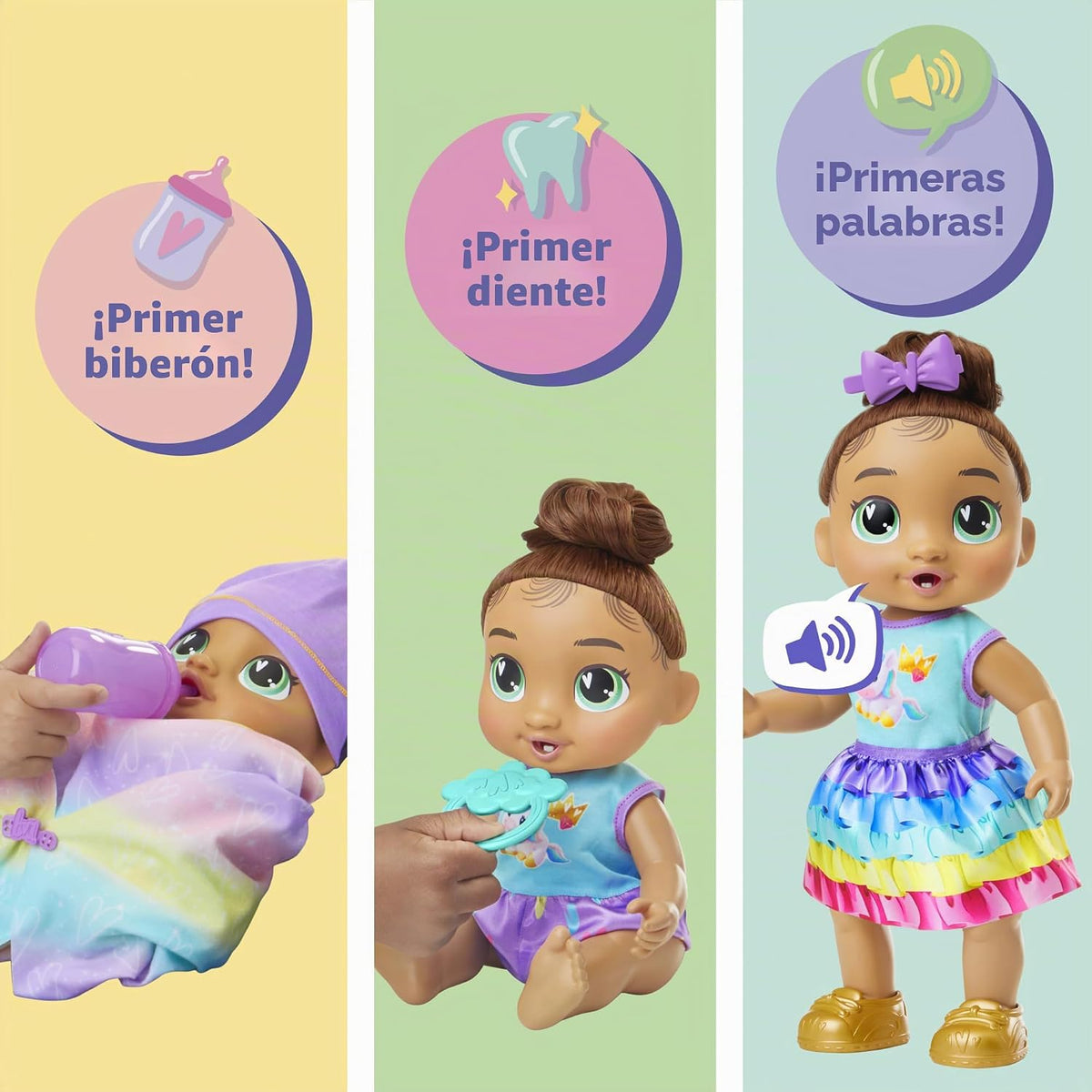 Baby Alive Baby Grows Up, Sophia Sparkle, Milestones y el primer di...