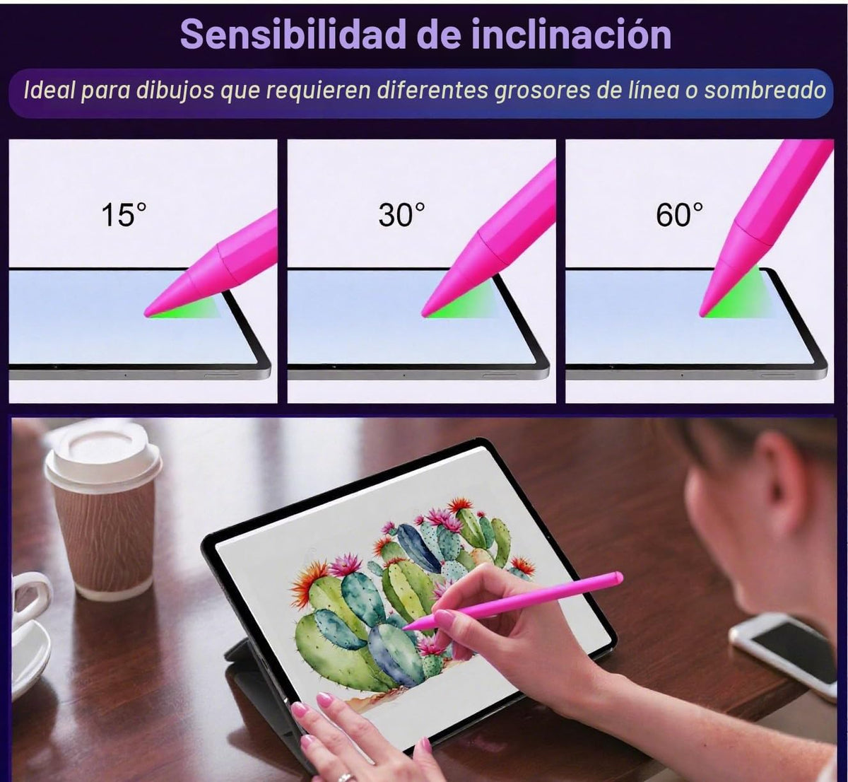 Lápiz óptico para iPad 11th\/10th 2025\u20132018 Active Pencil Pro...