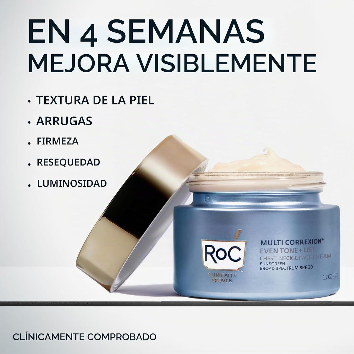 RoC Multi Correxion 5 en 1 Crema hidratante facial para el pecho, c...