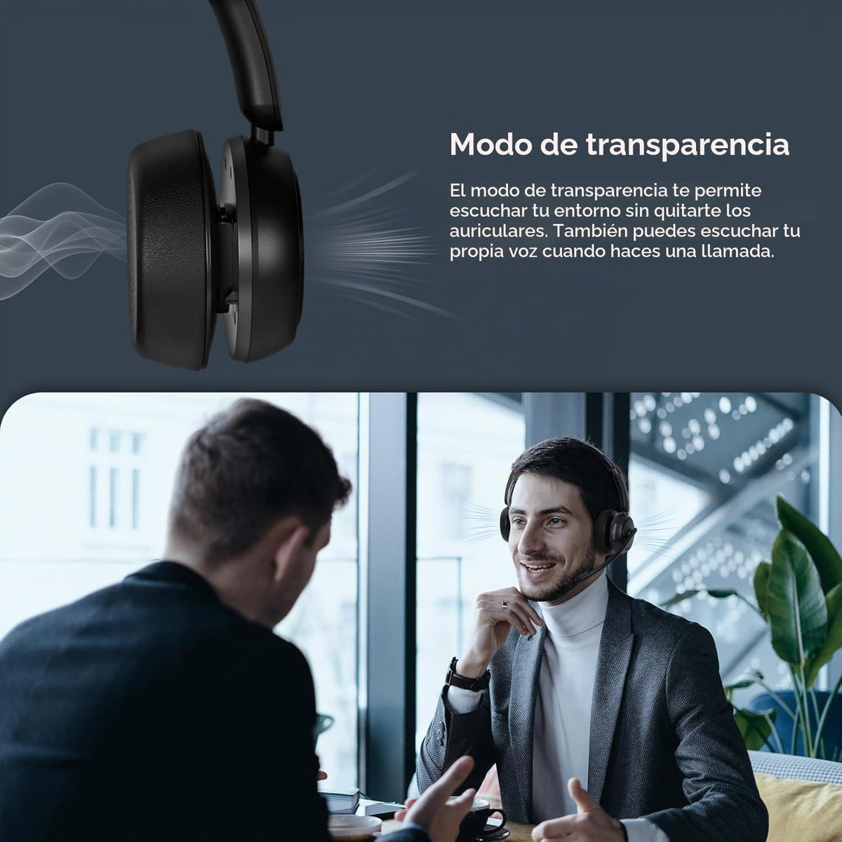 Actualice los auriculares inalámbricos ANC y ENC con micrófono para...