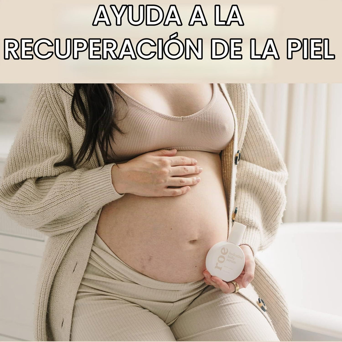 Roe Wellness Suero\/aceite de estrías para pieles sensibles con hid...