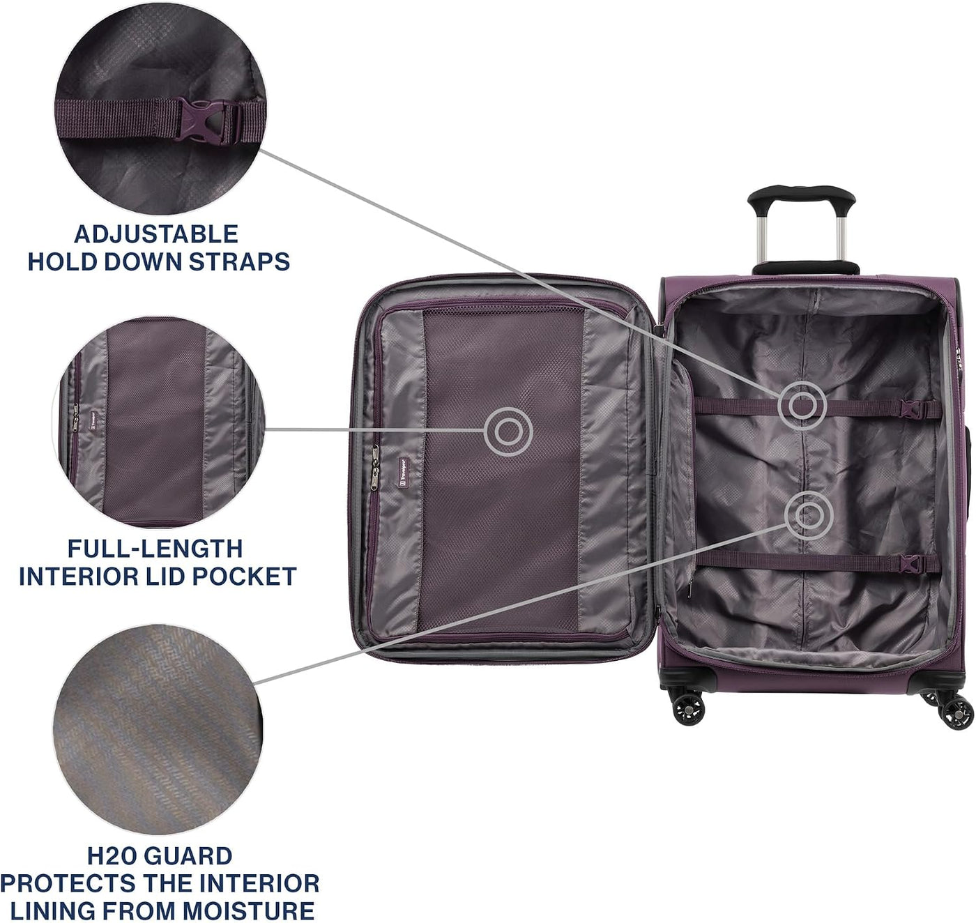 Travelpro Tourlite Softside Equipaje Expandible con 4 Ruedas Girato...