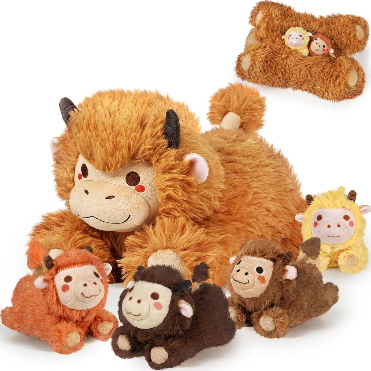 KMUYSL Highland Cow - Animal de peluche para niñas de 0 1 2 3 4 5 6...