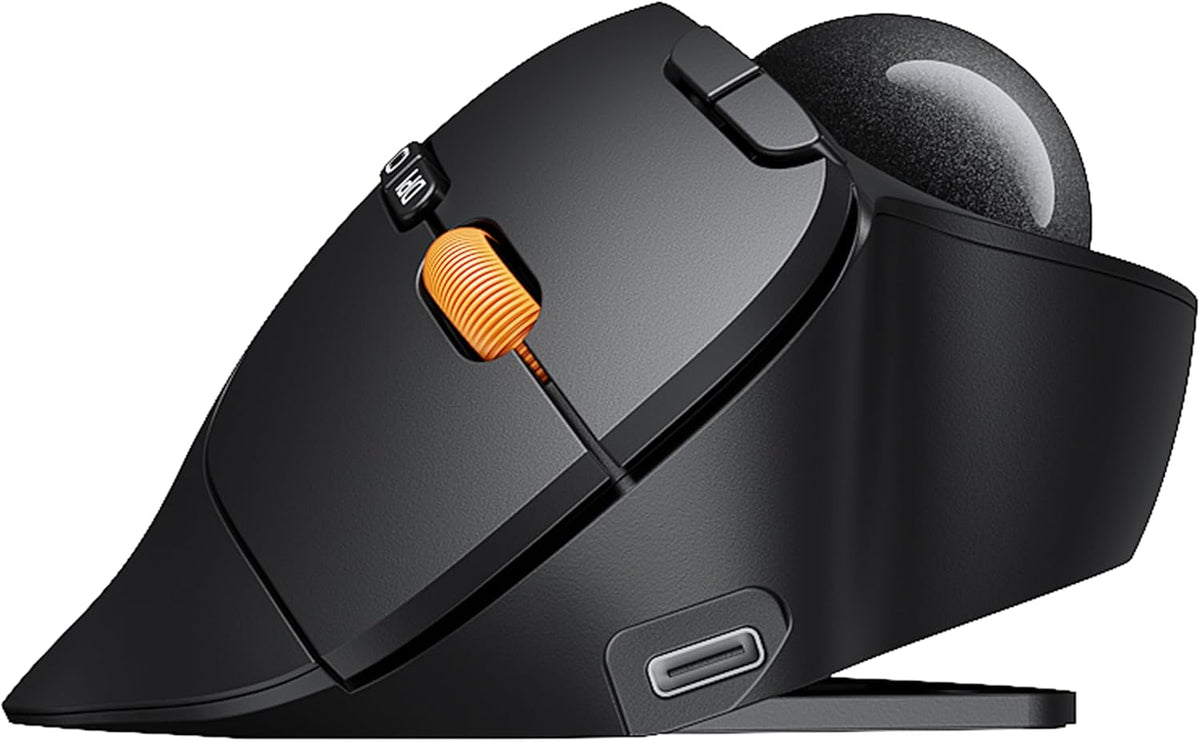 ProtoArc Ratón inalámbrico Bluetooth Trackball, EM02 de dos ángulos...