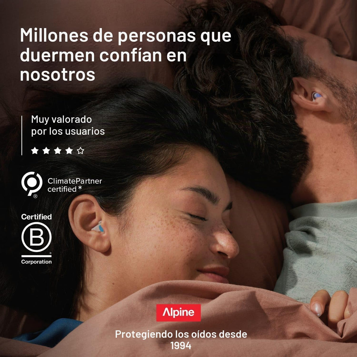 Alpine SleepDeep Mini - Tapones suaves para los oídos para dormir y...