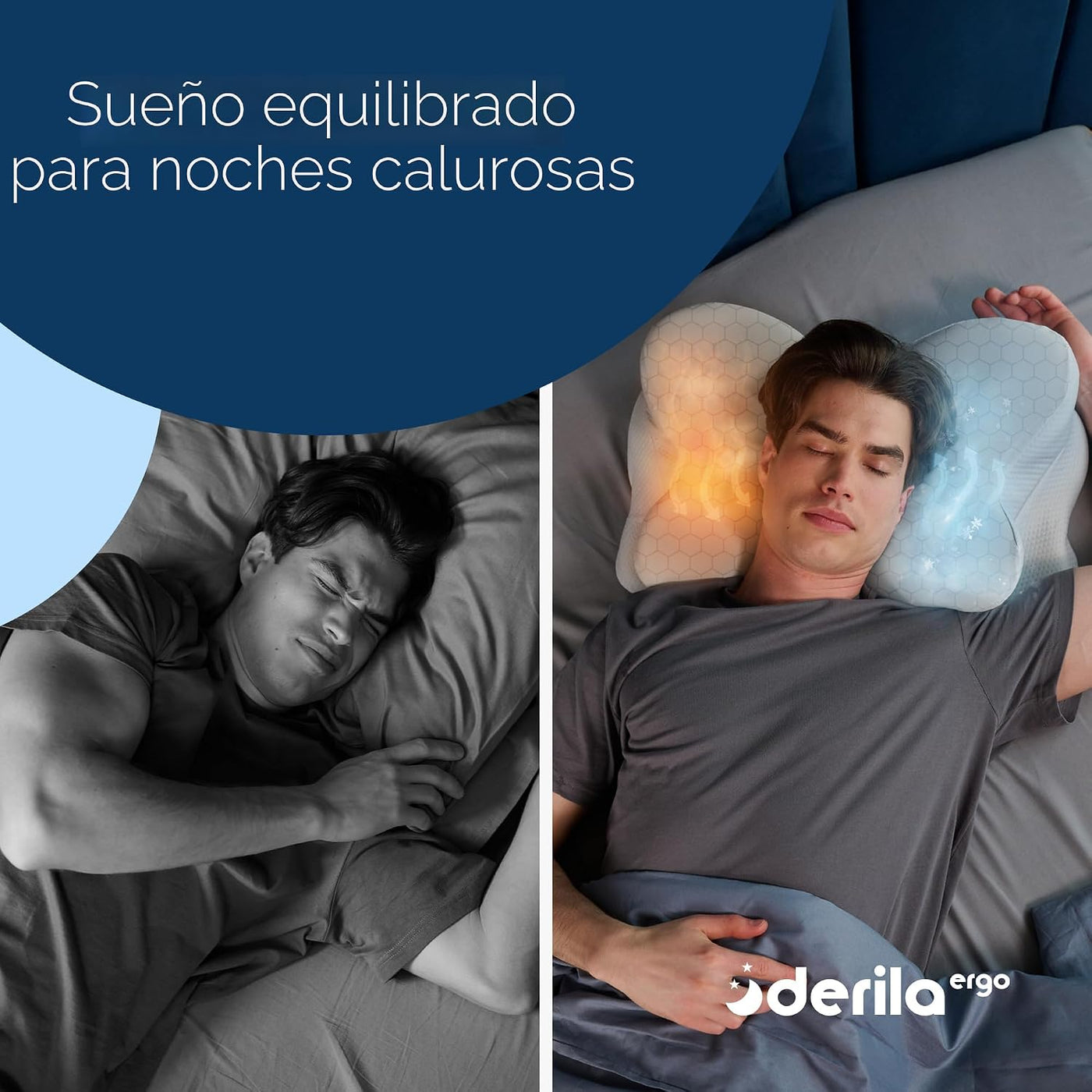 Derila Funda de almohada térmica Ergo para almohada cervical | Fund...