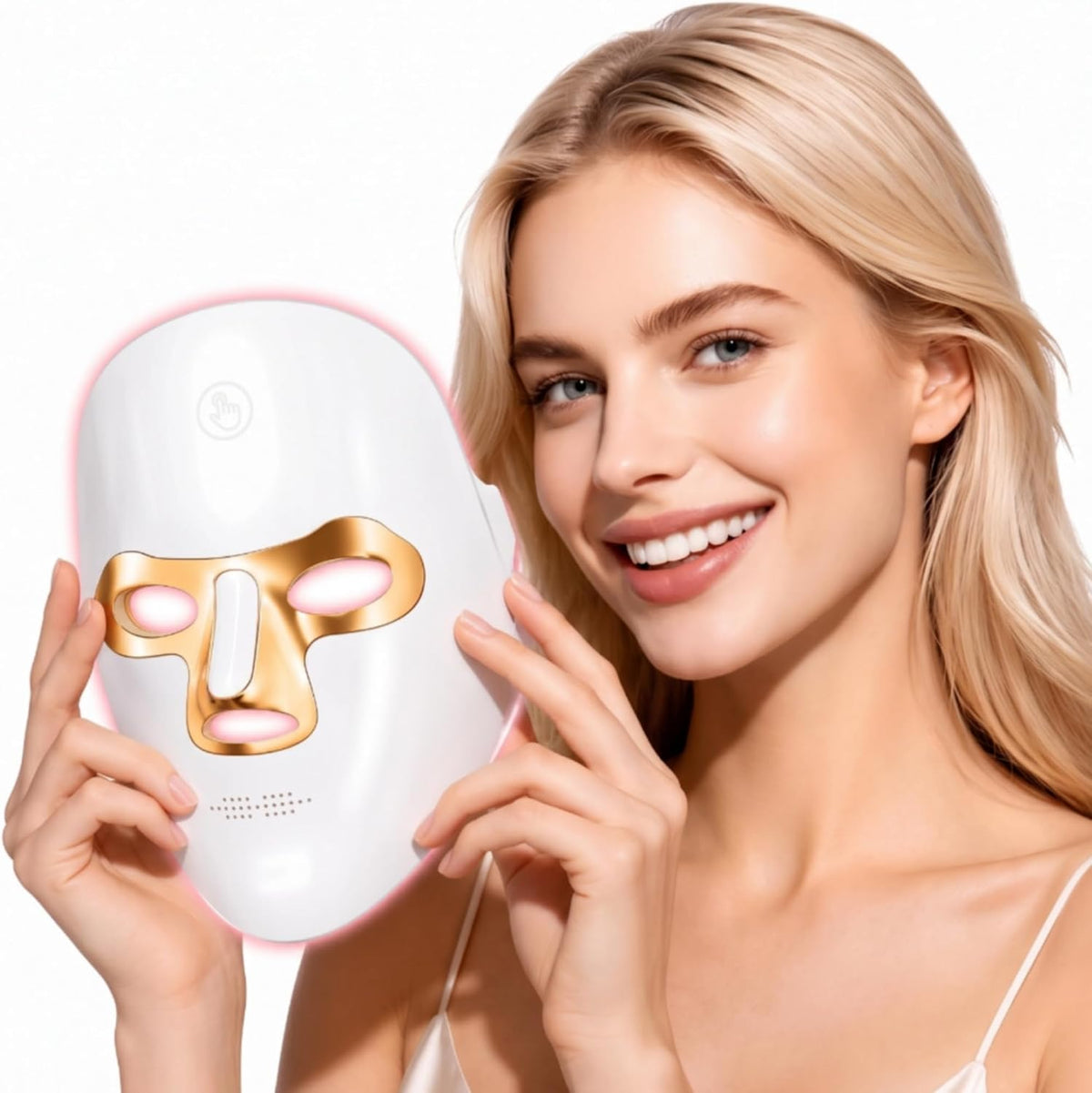 VexlthA Máscara de terapia de luz roja para rostro, máscara facial...