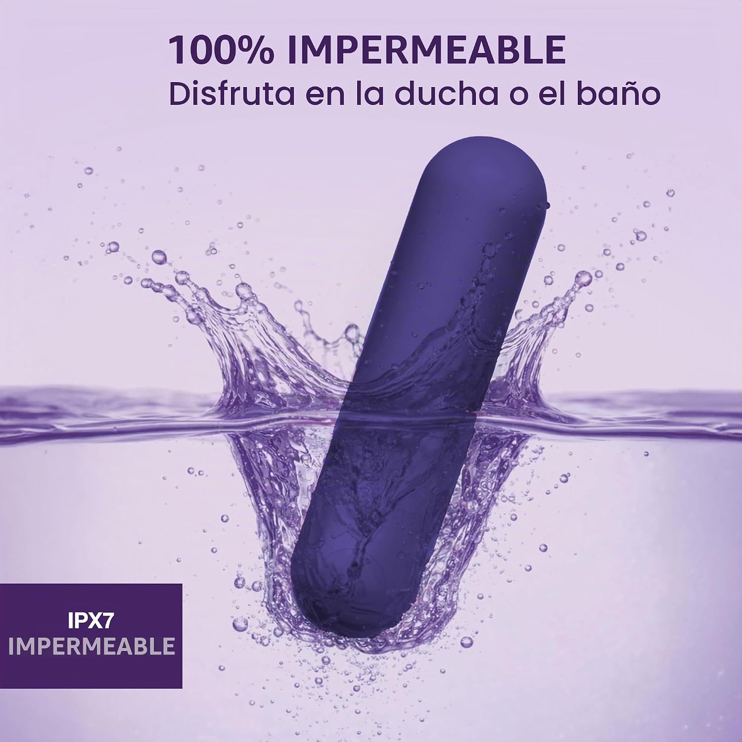 plusOne Vibrador bala para mujer, mini vibrador hecho de silicona s...